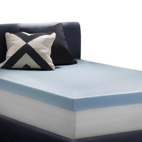LUCID 4 Inch Full Gel Memory Foam Mattress Topper