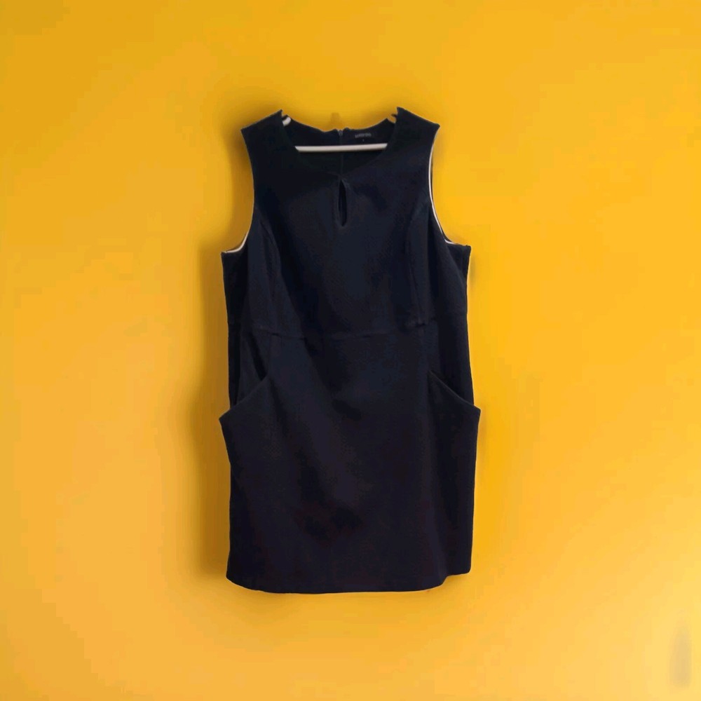 Womens Navy Knit Sleeveless Dress Lands End Size 2XL