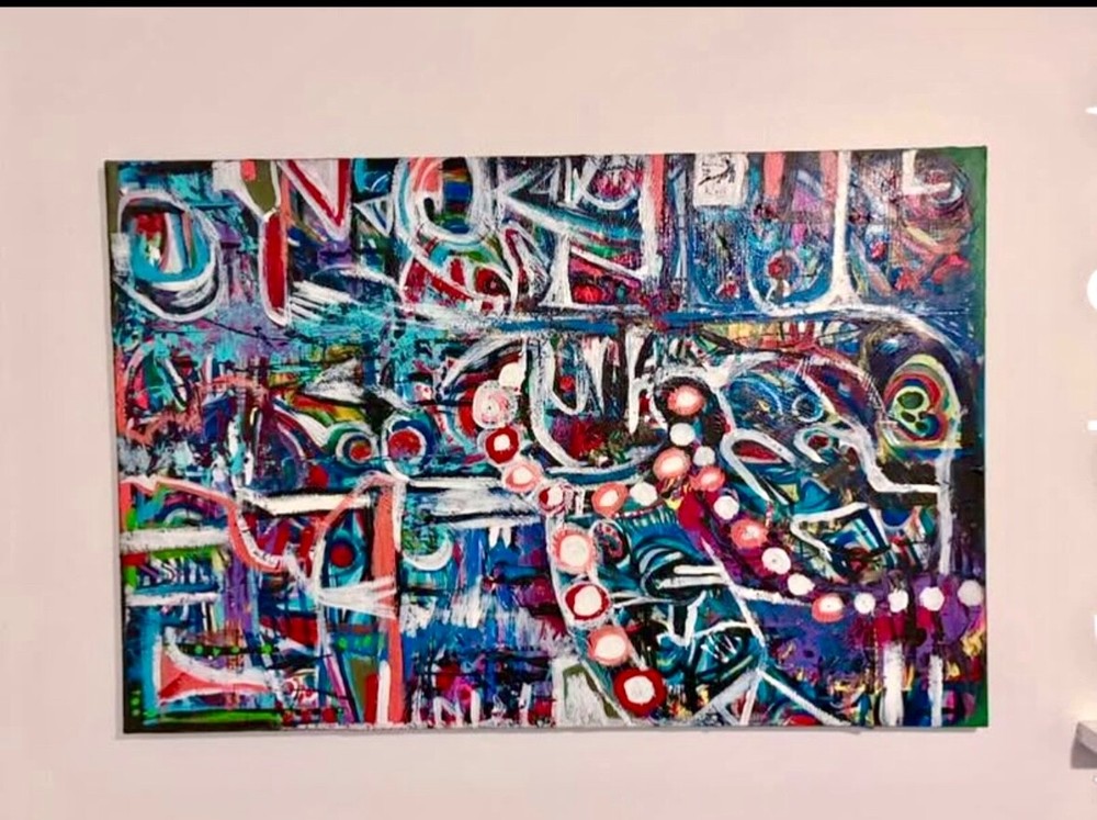 Vibrant Abstract Painting for Modern Home Decor-image