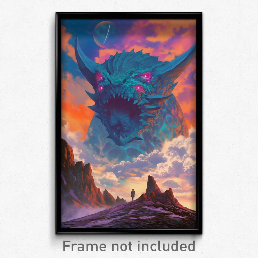 Psychedelic Retro Movie Art Poster Bubbly Wilderness Film Print