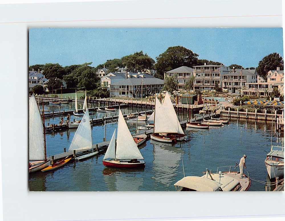 Postcard Harborside Inn Edgartown Martha's Vineyard Massachusetts