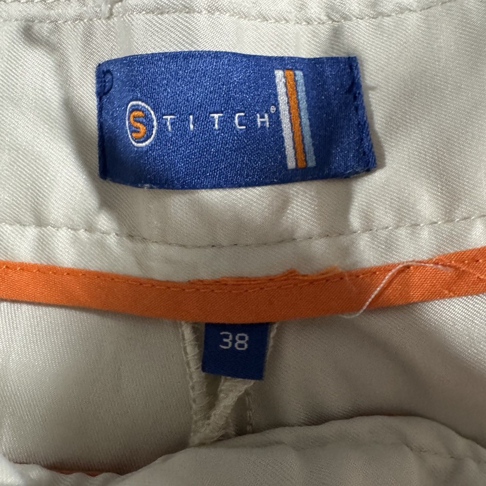 Stitch Golf Tech Stitches Britches Shorts Mens 38 Chino Performance Beige 9