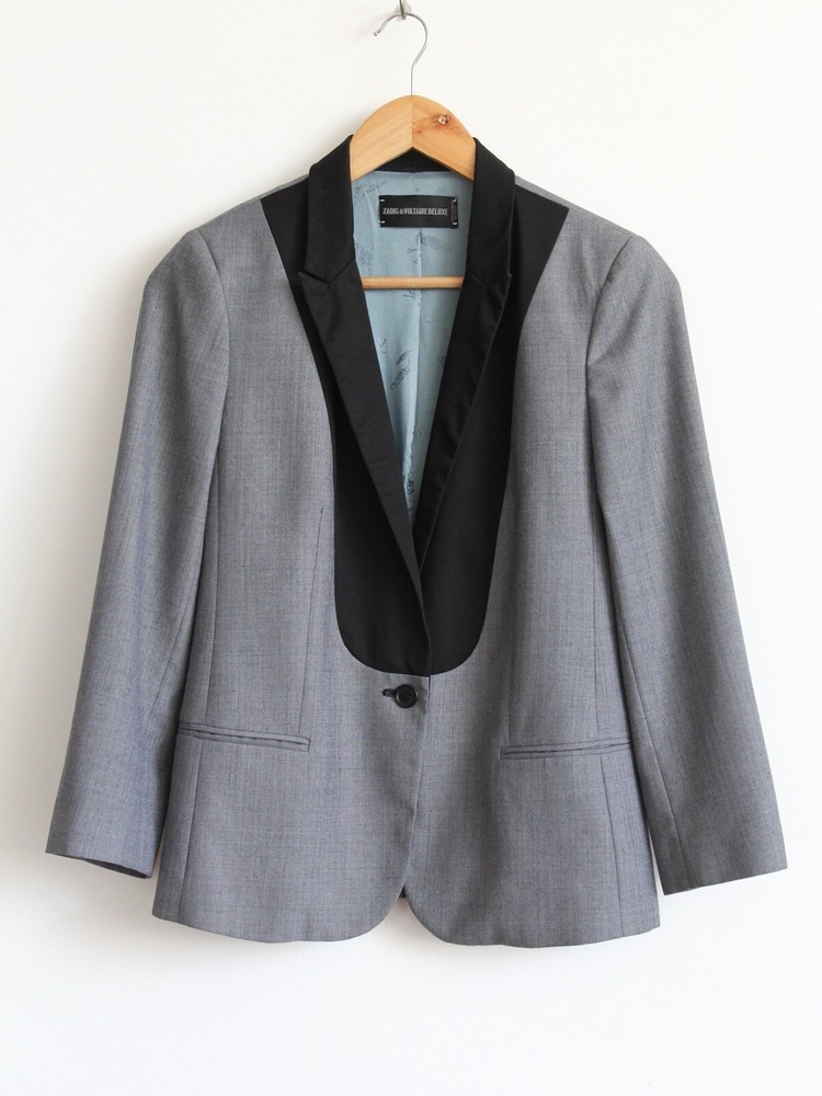 Zadig Voltaire DELUXE Varda  Blazer Jacket, Size 38