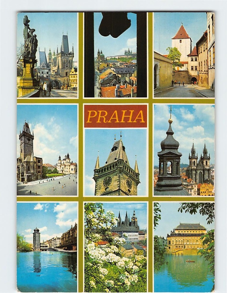 Postcard Scenes & Views Prague Czech Republic