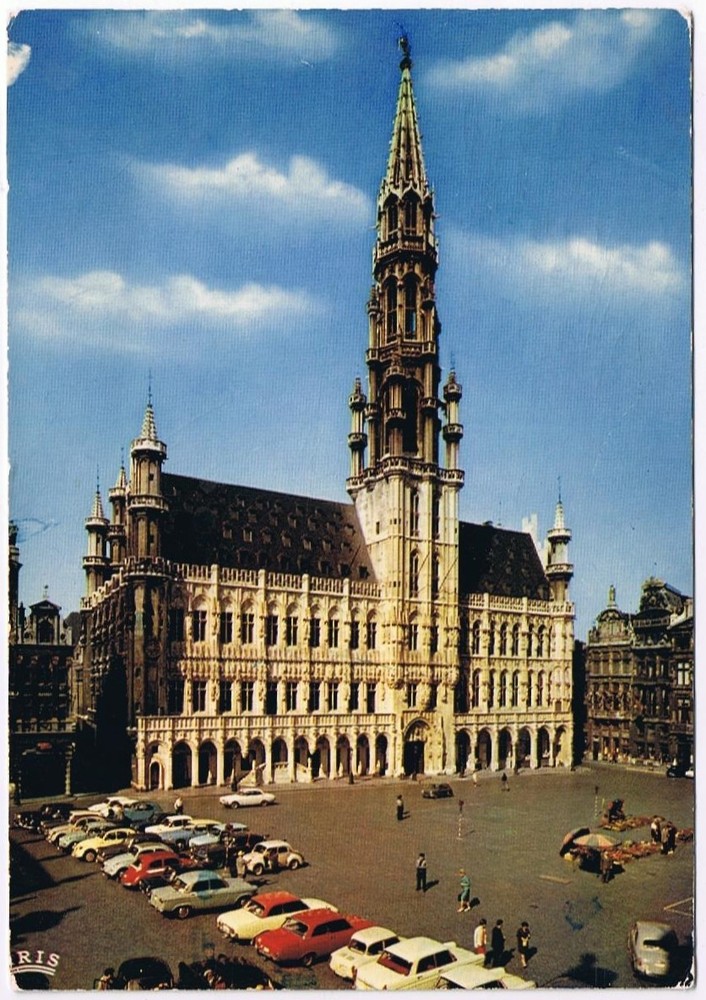 Postcard Town Hall Brussels Belgium