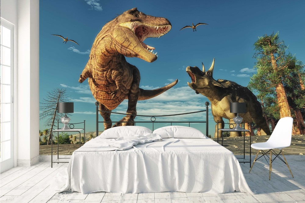 3D Dinosaur Illustration Wall Murals Wallpaper Murals Wall Sticker