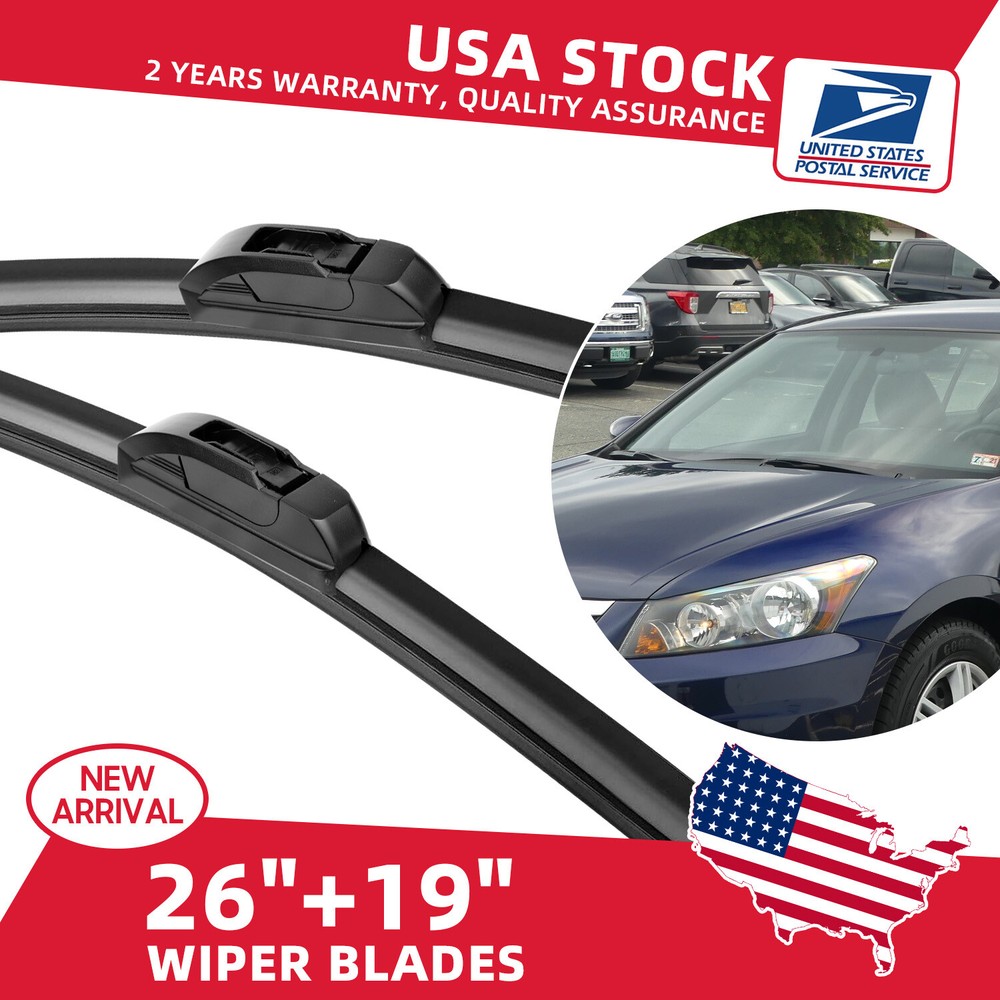 Nissan Quest 2011-2014 26+19 Inch All-Season Front Wiper Blade Pair