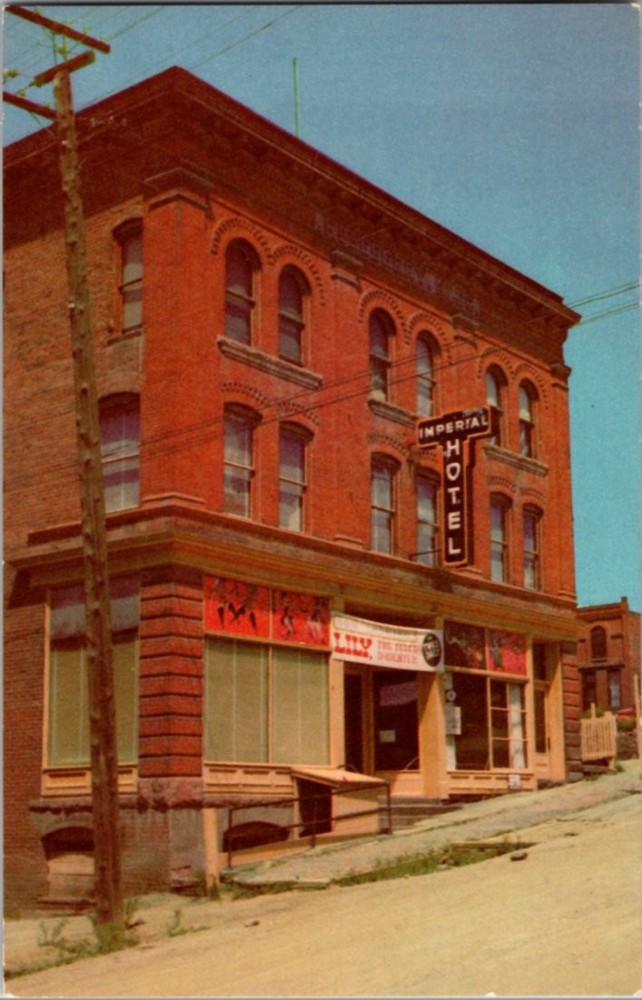 Pre-1980 SHOPS ON STREET & IMPERIAL HOTEL Cripple Creek Colorado CO m/14 BJ9944