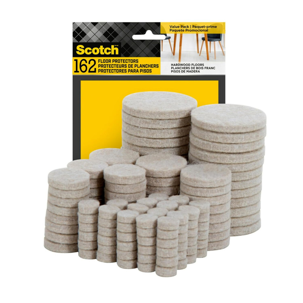 162 Hardwood Floor Protectors Table Felt Feet Pads Furniture Chair Leg Sliders..