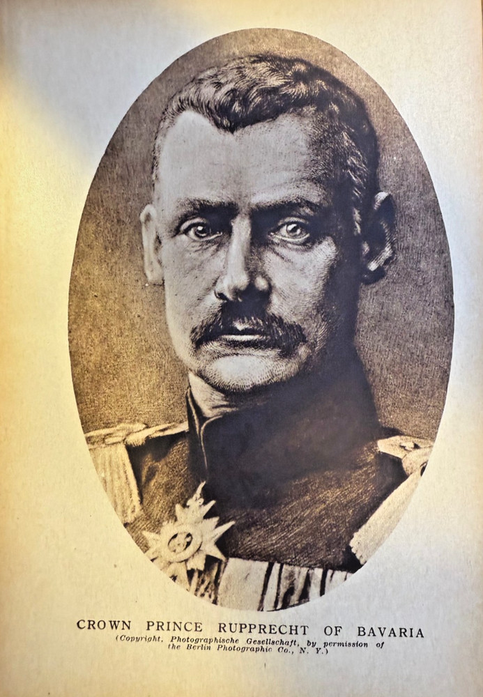 1915 Vintage Illustration Crown Prince Rupprecht of Bavaria