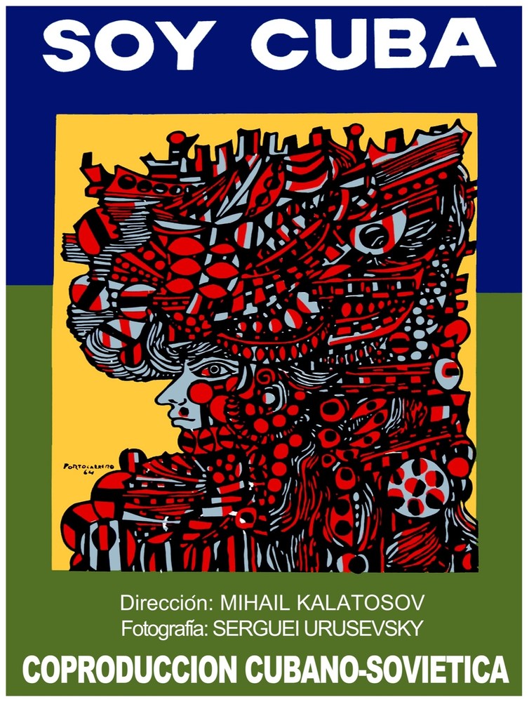 Cuban poster SOY Cuba,Russian movie designed by Rene Portocarrero.Fine art decor