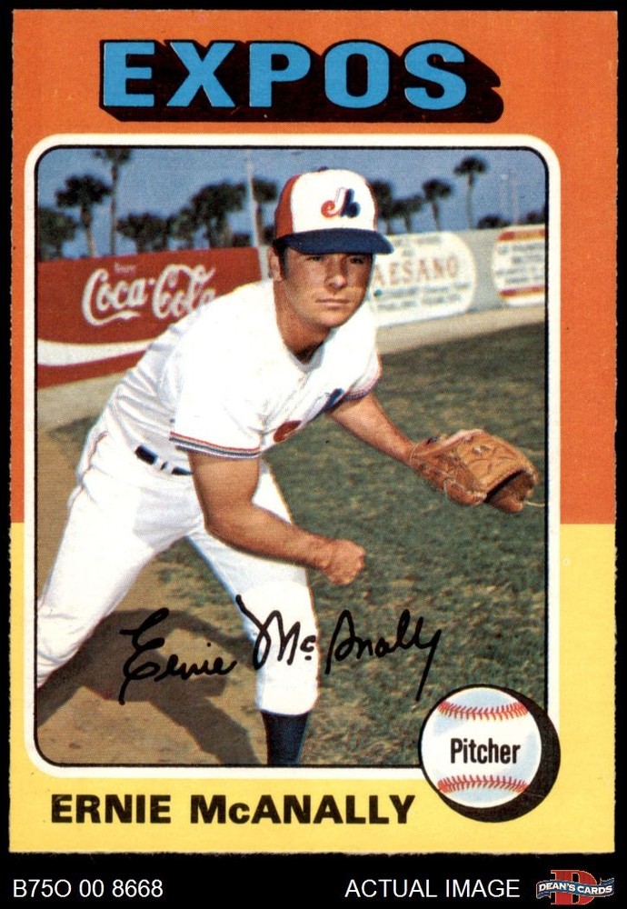 1975 O-Pee-Chee #318 Ernie McAnally Expos 5 - EX