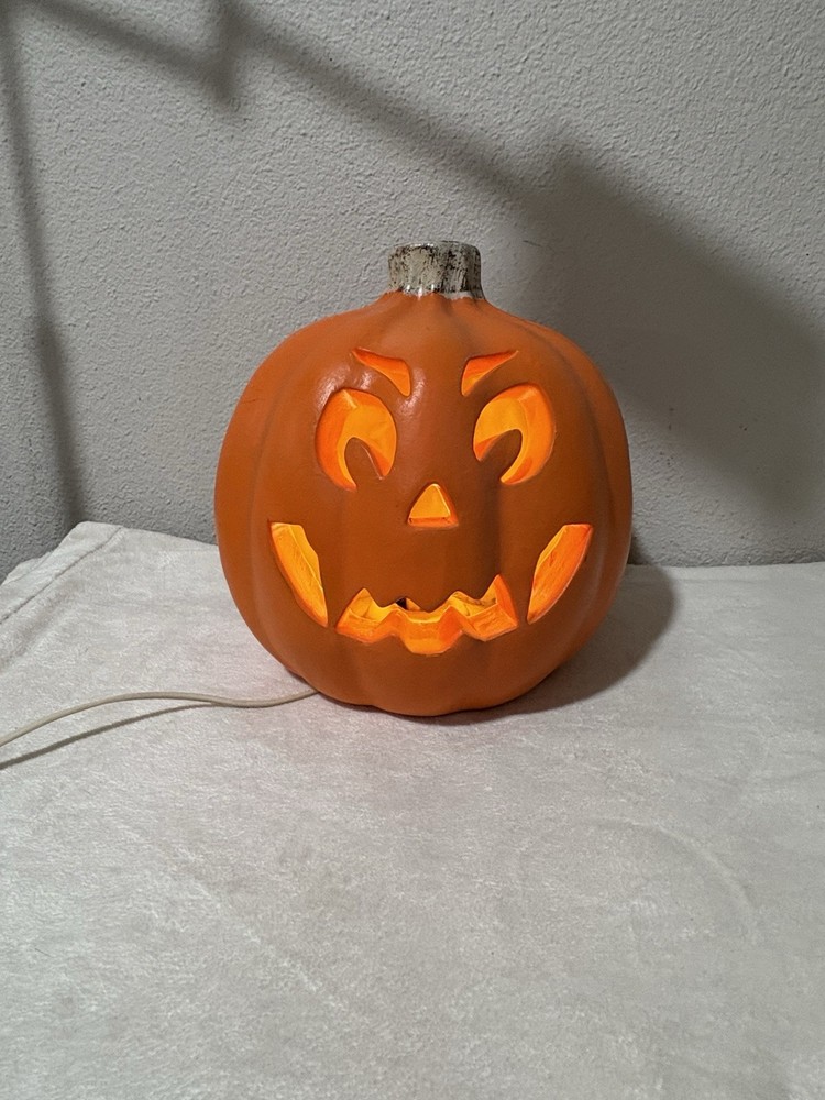 VTG 1998 The Paper Magic Group Inc 9” Light Up Pumpkin Jack O Lantern Foam Mold!