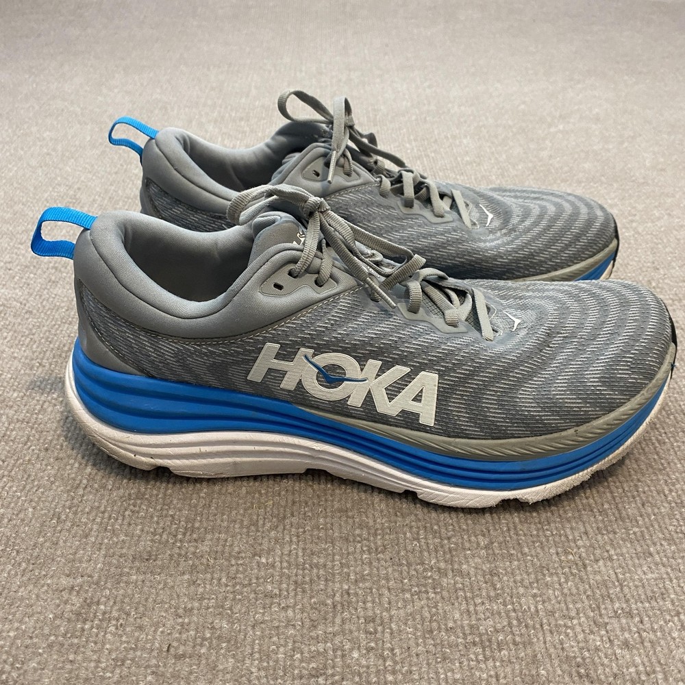 Hoka One One Gaviota 5 Shoes Mens Size 12.5 Gray Road Running Sneakers 1127929