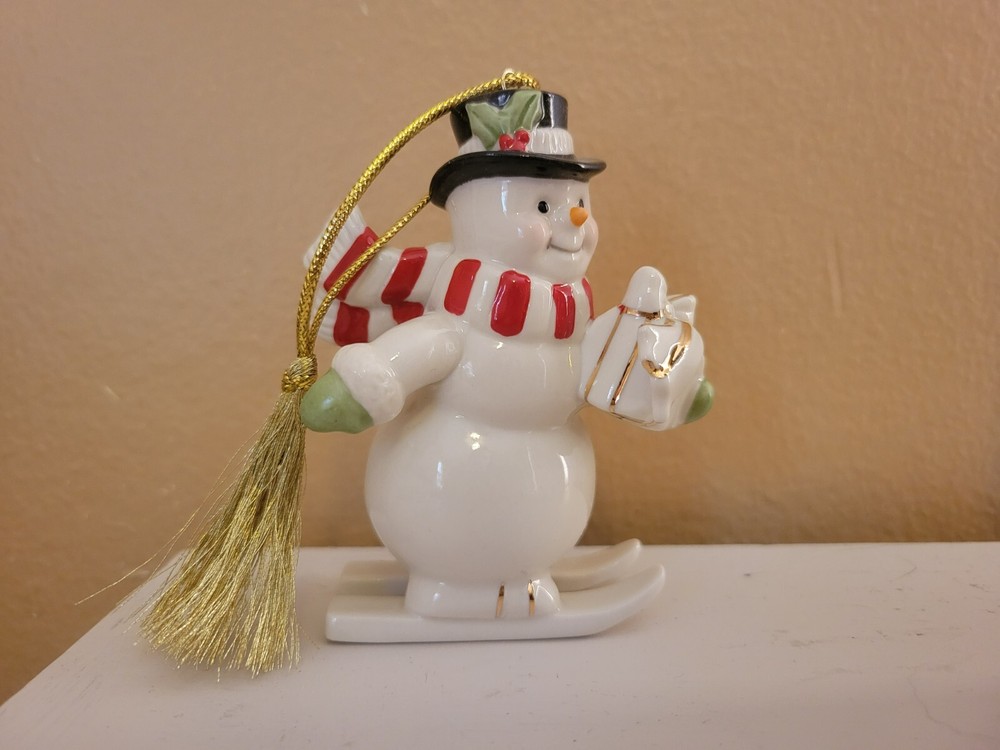 Lenox Snow Man Christmas Ornament - 856361