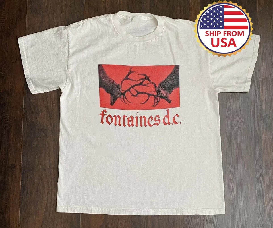 Fontaines D.C. Band On Tour Unisex White T Shirt Full Size S-5XL TT8374 Reprint