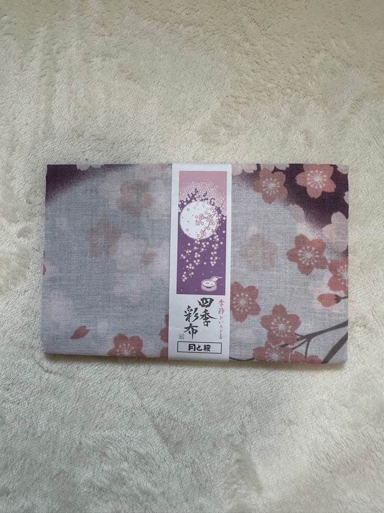 Japanese Tenugui Towels Cherry Blossom Pattern 100% Cotton Made Japan