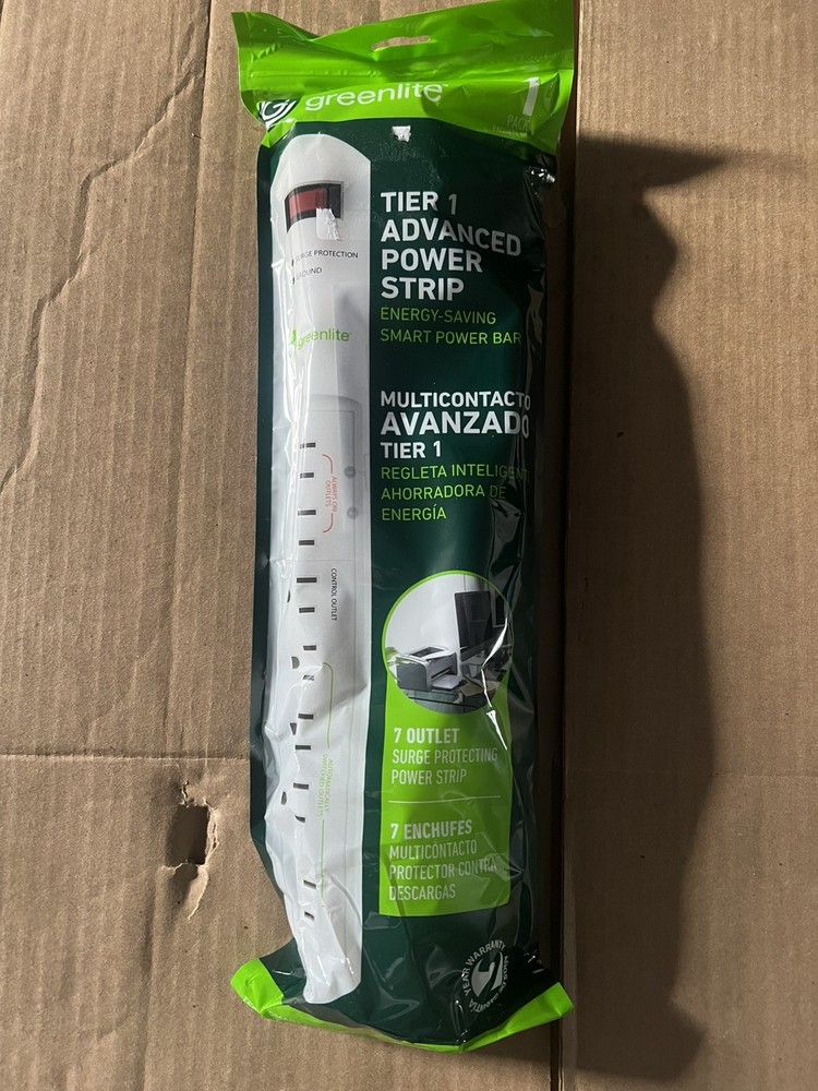20x Greenlite Power Strips Tier 1 Advanced 7 Outlet Surge Protectors