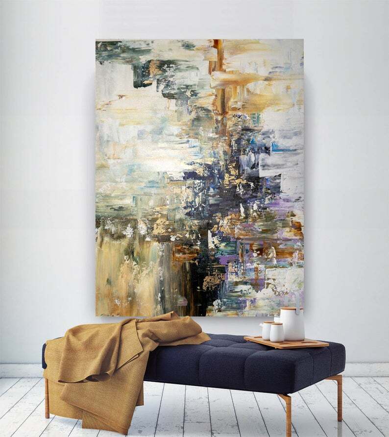 Large Abstract Painting Modern Abstract Painting Painting Home Decor Decor Art