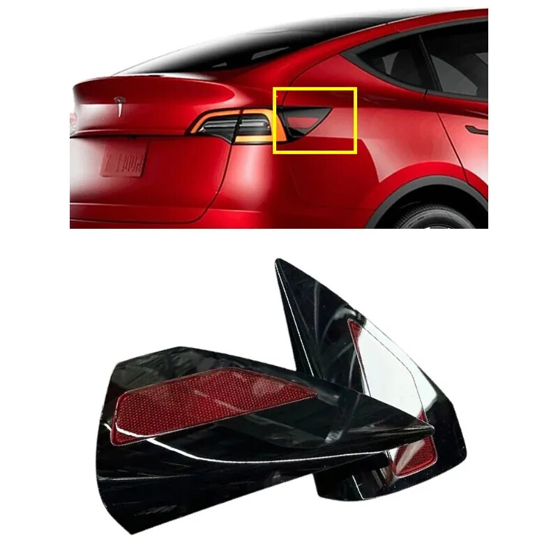 For Tesla Model Y/3 Rear Right Trim Panel Reflector Light Taillight Panel Cover