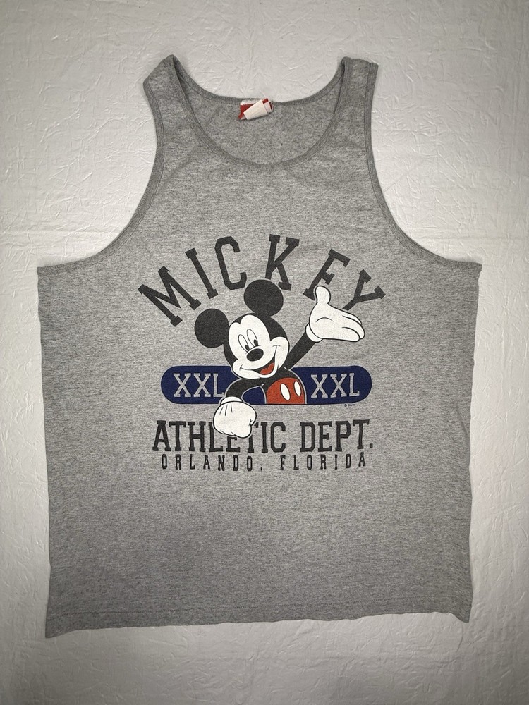 Vintage 90's Disney World Mickey Mouse Athletic Department Tank Top Unisex XL