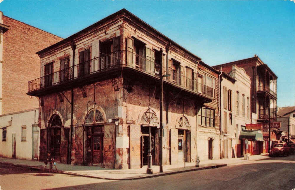 New Orleans Louisiana, Old Absinthe House, Bourbon Street, Vintage Postcard-image
