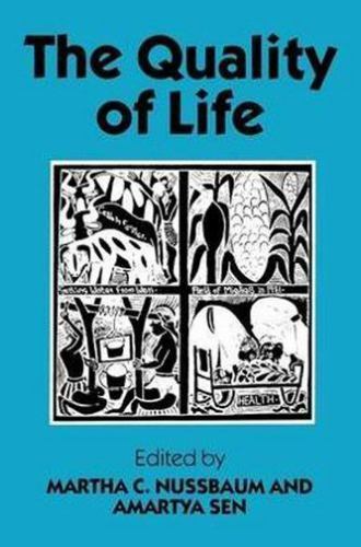 Wider Studies in Development Economics Ser.: Quality of Life by Amartya Sen ...