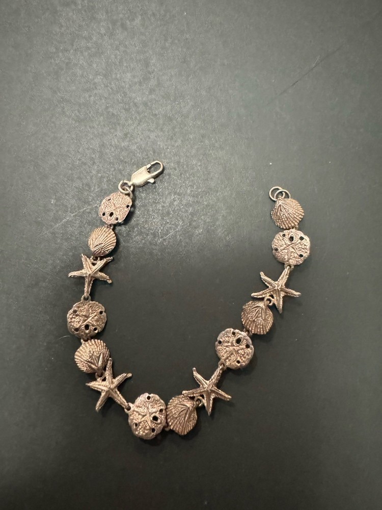 sterling sea shell bracelet