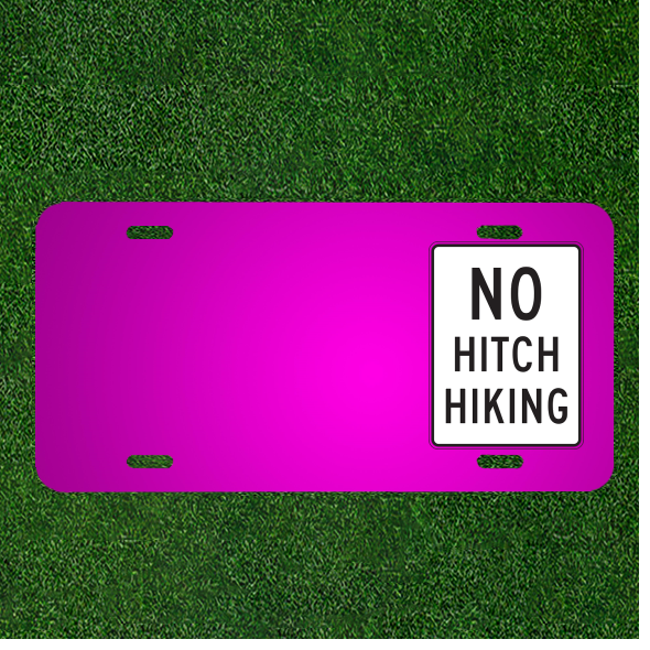 Custom Personalized Road Forbidden Car License Plate With Names