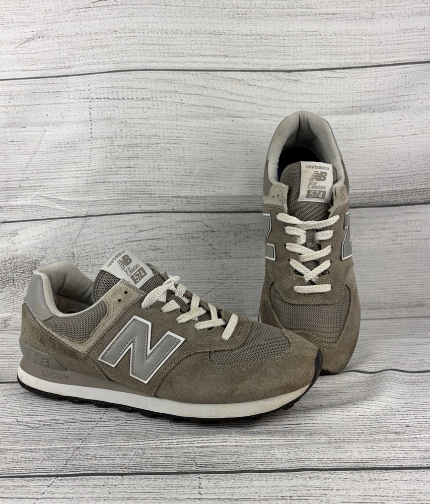 New Balance 574 Classic ML574EVG Gray Suede Mesh Unisex Men’s 10.5 Women’s 12