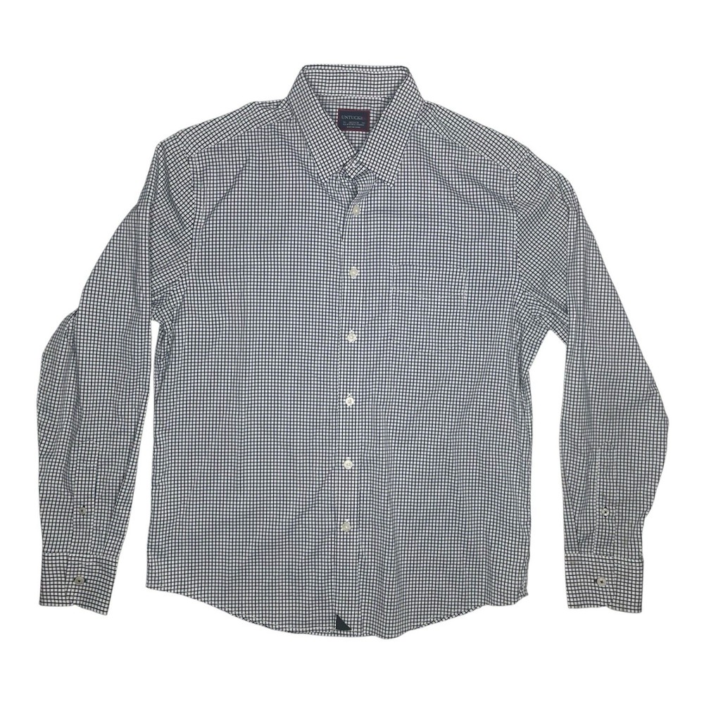 UNTUCKit Mens M Performance Button Down Shirt Regular Fit Plaid
