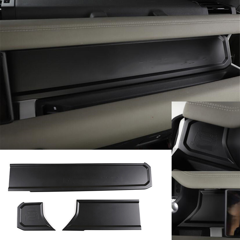 ABS Matte Black Dashboard Panel Cover Fit For Land Rover Defender 90 110 2020-23