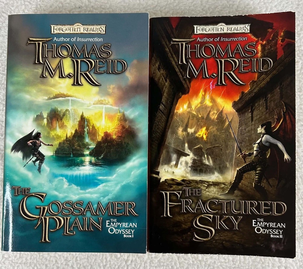 Forgotten Realms Empyrean Odyssey Lot Books 1 & 2 Thomas M Reid 1st Print PB