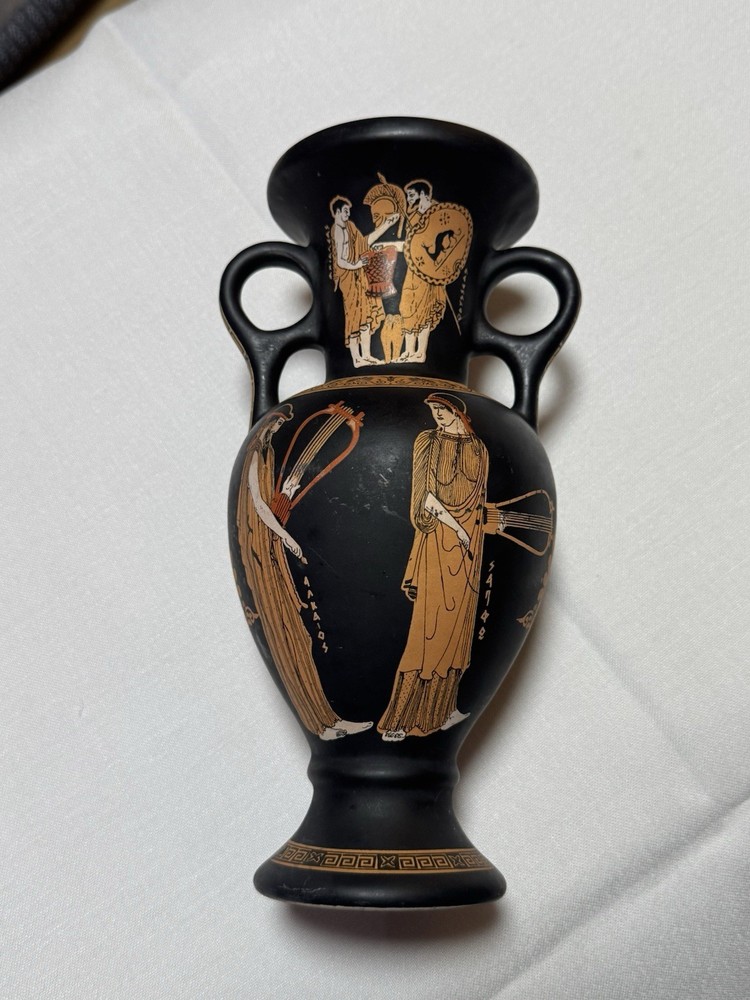 Heros Achilles Odysseus God Hephaeustus Thetis Ancient Greek Art Pottery Amphora-image