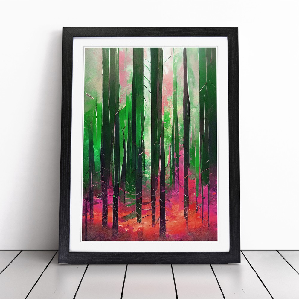 An Artistic Forest No.4 Wall Art Print Framed Canvas Picture Poster Decor