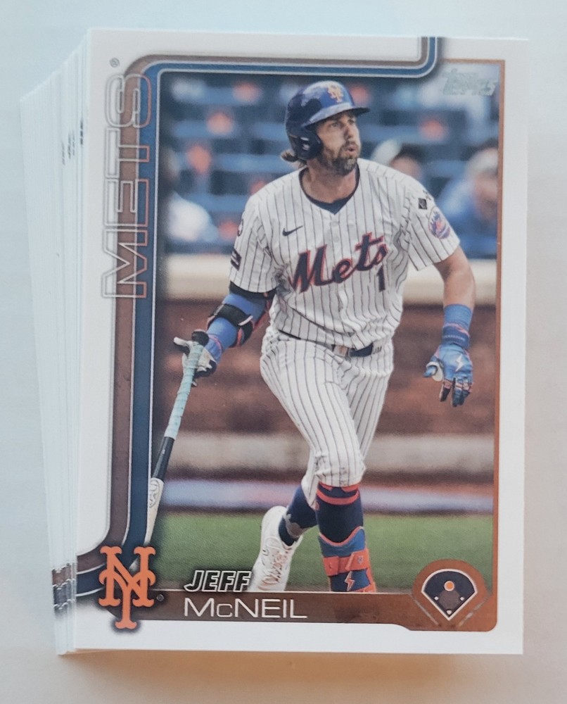 2025 Topps Baseball - New York Mets Team Set (S1, S2, Update Series) - 37 Cards
