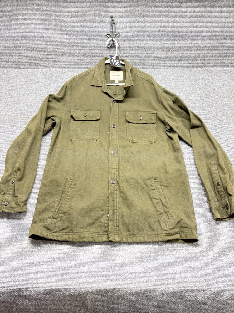 Goodthreads Button Down Shirt Men’s Size XLT Green Long Sleeve Button Up