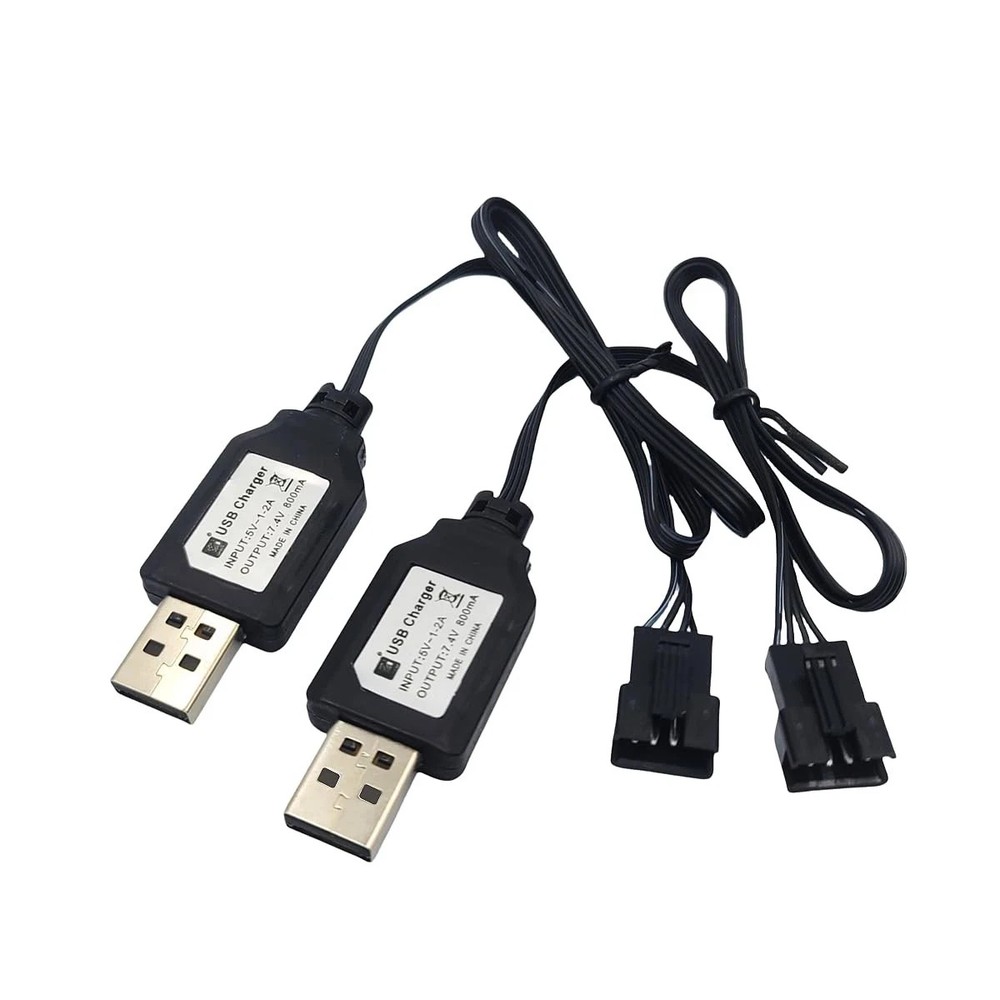 SM-4P USB Charger Cable Replacement for RC Car, Boat 7.4V Plug,...