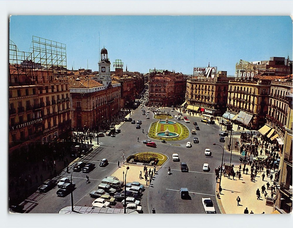 Postcard Puerta del Sol Madrid Spain