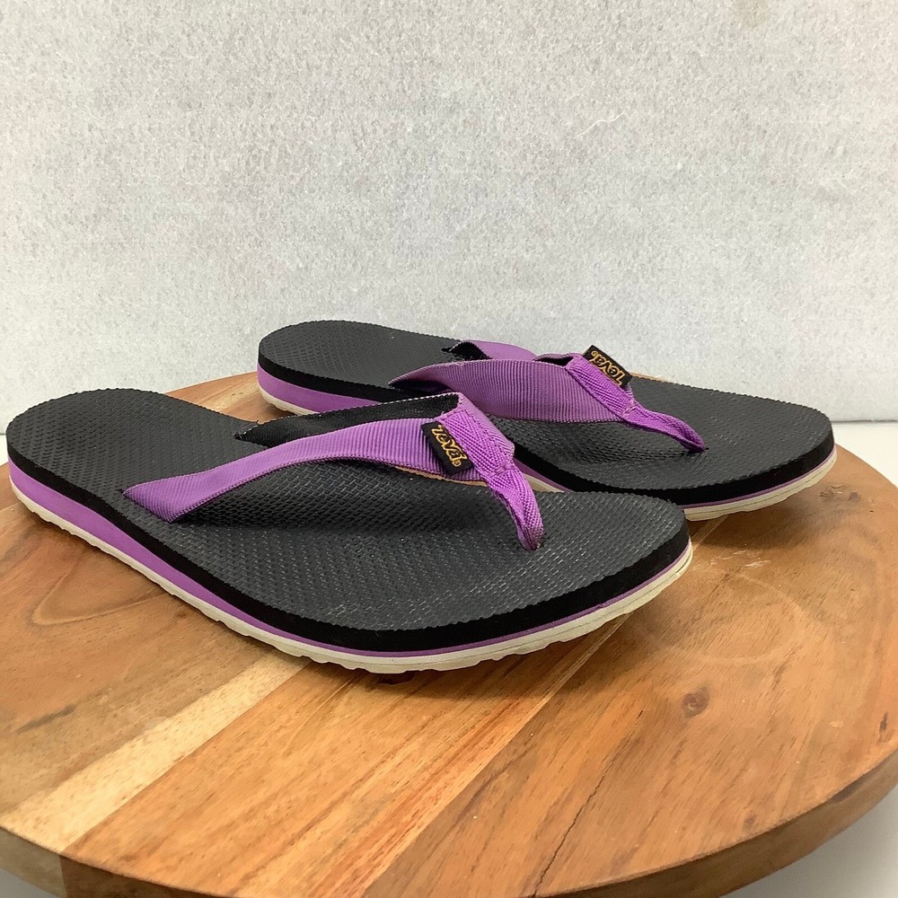 Teva Flip Flops Sandals Thong Purple Casual Comfort Beach Summer Size 9