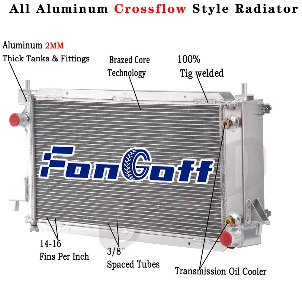 3 Row Radiator For 1996-07 Ford Taurus Sable 3.4L 1996-05 Mercury Sable 3.0L AT