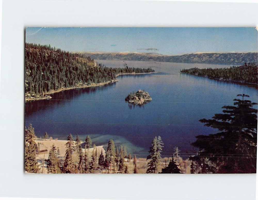 Postcard Emerald Bay On Lake Tahoe California USA