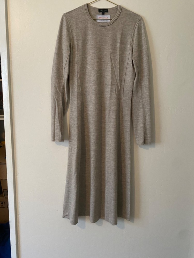 Rag and Bone Long Sleeve Dress Takisada Osaka Japanese Knit Wool Size Small
