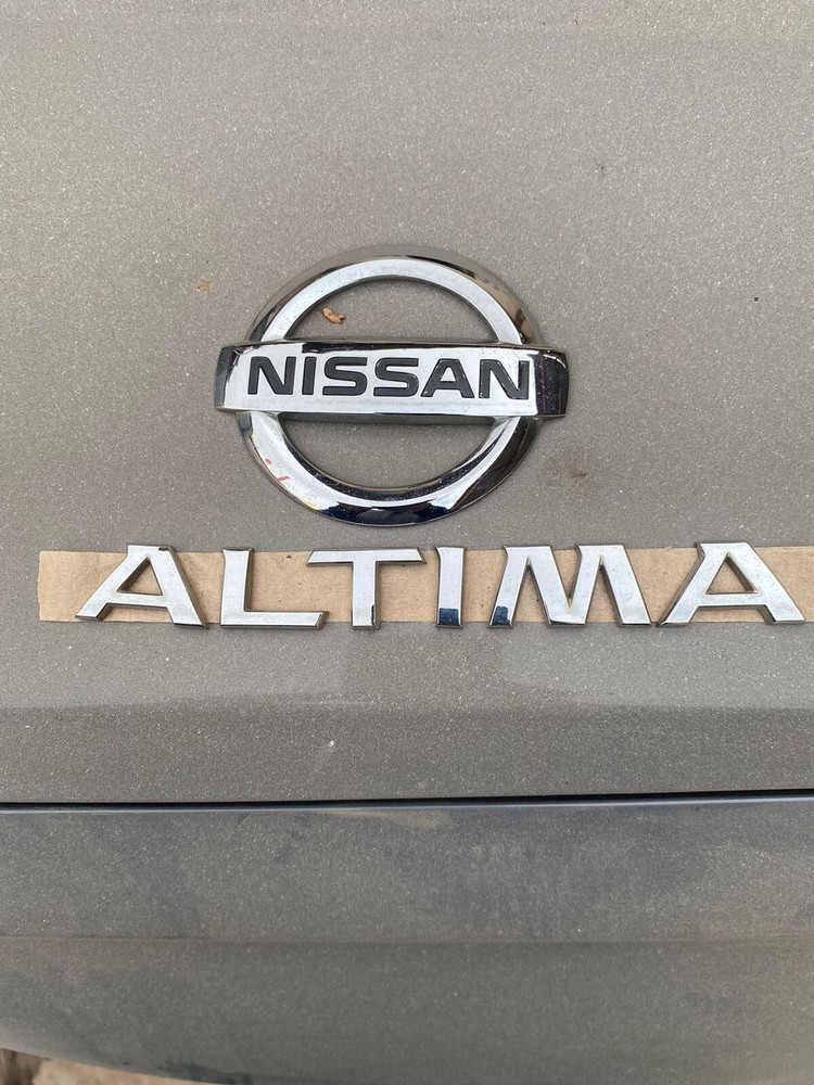 1X Rear Tailgate Emblems For ALTIMA Trunk Lid Letter Badge 3D Decal Gloss Silver