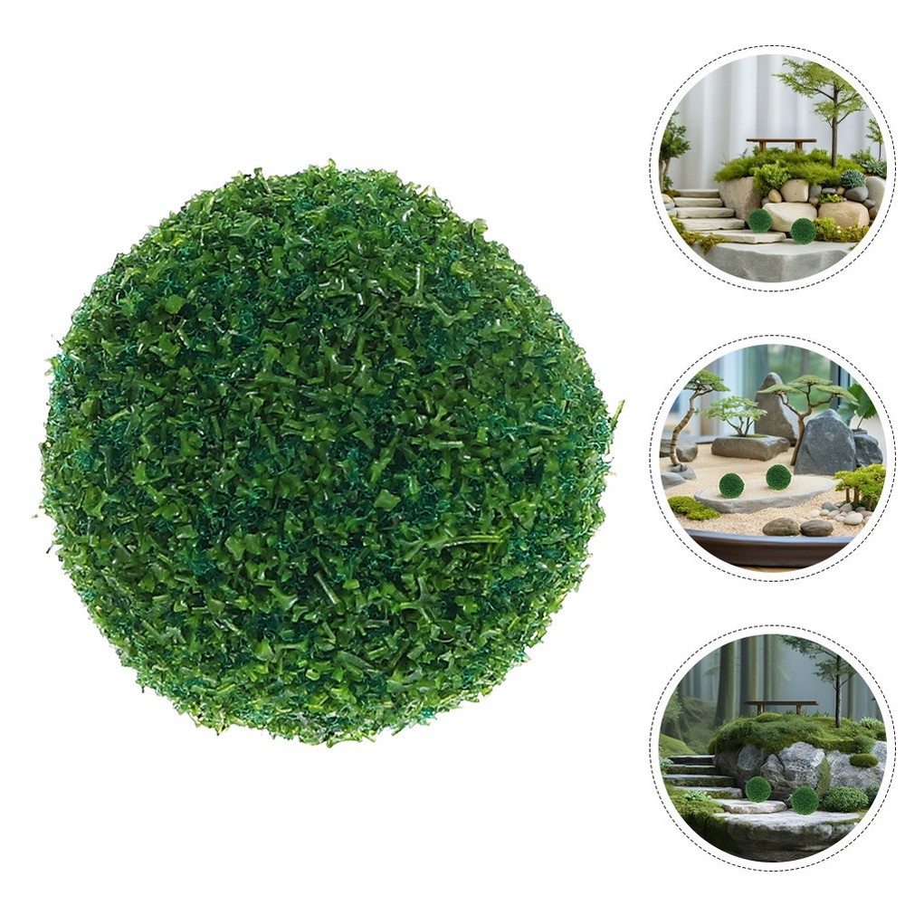 5 Pcs Artificial Green Topiary Faux Decorative Plant for Garden