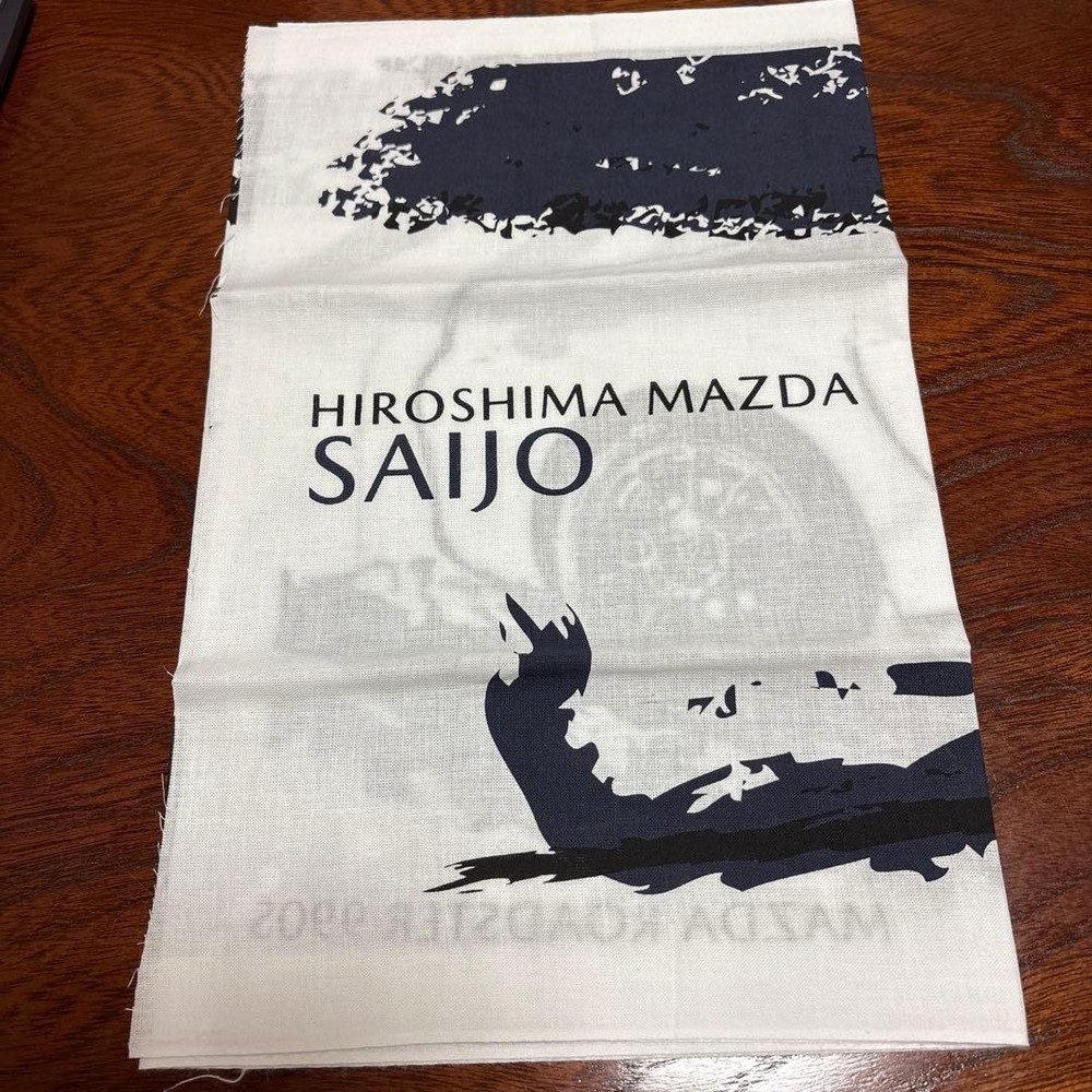 Japanese Tenugui Towels Hiroshima Mazda 100% Cotton Made Japan