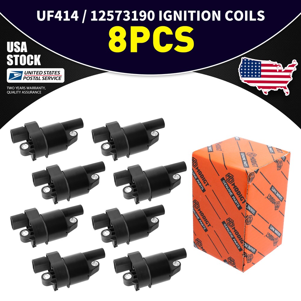 High Performance D514A Ignition Coils for Chevy Silverado GMC 1500 2500 with 8X Spark Plugs