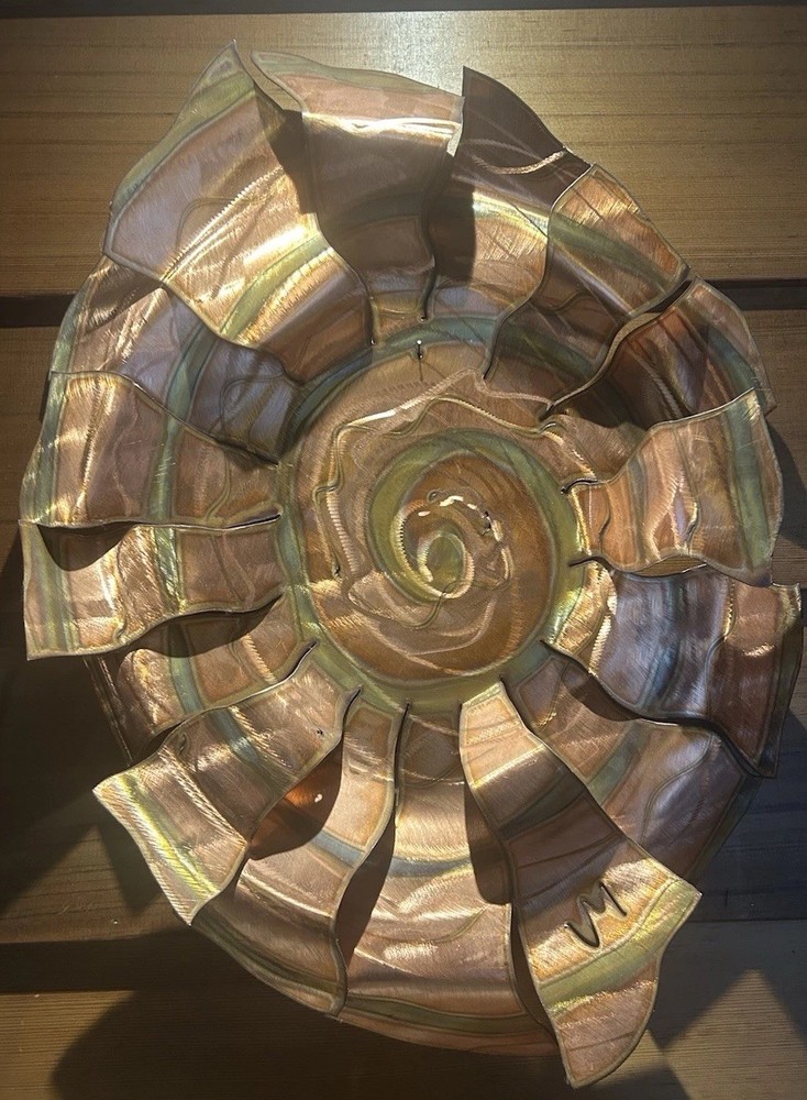 Jason Merrick Metal Artist Copper Sun Wall Hanging Art Indoor/Outdoor