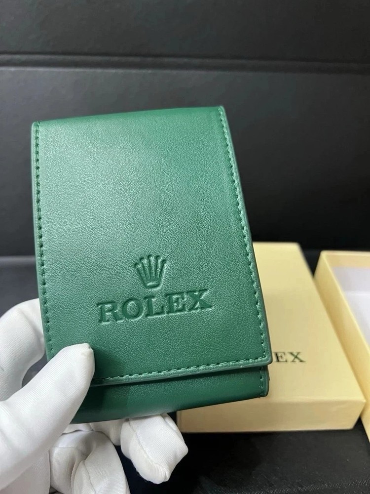 Rolex Case Leather Travel Pouch Service Center Premium Version-Gift For Watch