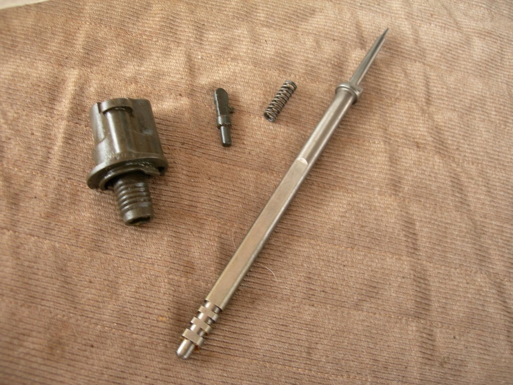 Vintage Mauser Bolt Parts Lot with Firing Pin & Stripped Shroud